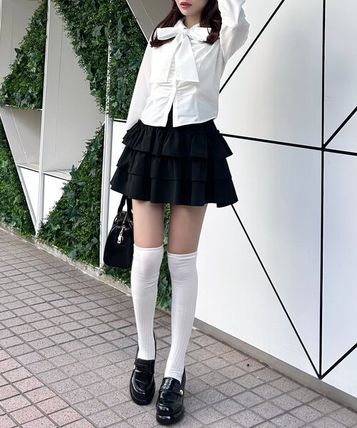 OLIVE des ブラウス シャツ Keru ボウタイブラウス レディース
