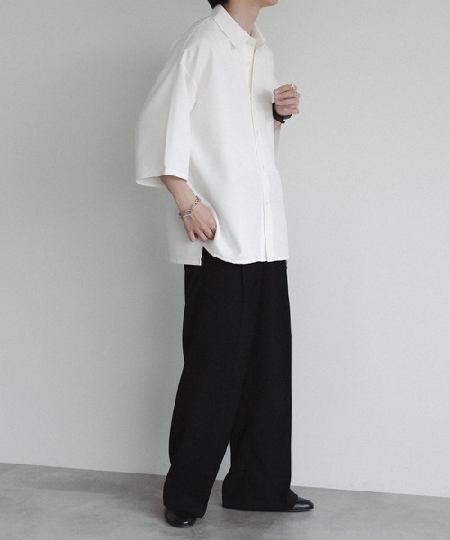 「epnok」 半袖シャツ MEDIUM チャコールグレー メンズ_画像5