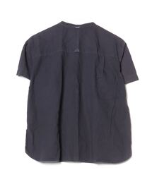 「MHL.」 半袖ブラウス 2 ネイビー レディースの画像2