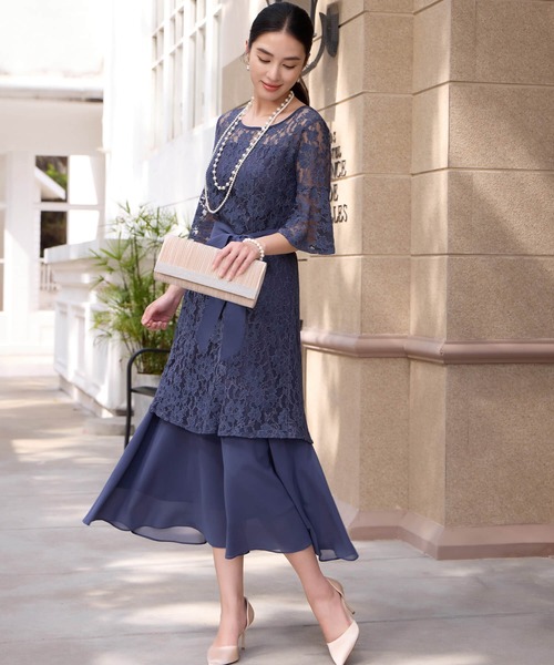 ★新品未使用★シンプリーシスターズロングドレス ロングドレス 結婚式 母親 親族 マザーズドレス 家族 フォーマル