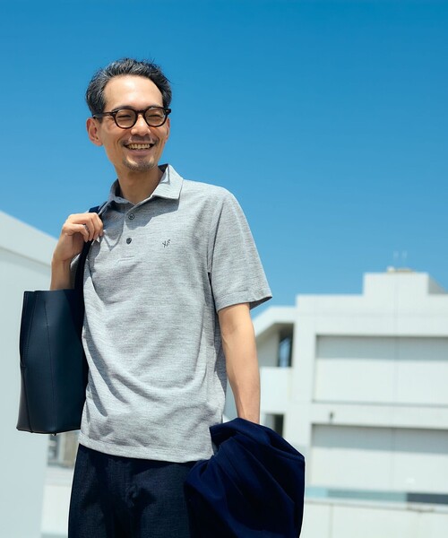 「SHIPS」 半袖ポロシャツ X-LARGE ネイビー メンズ_画像3