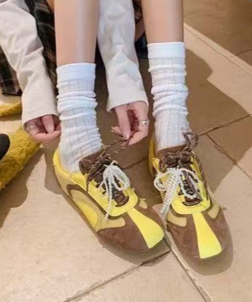 Achic（アシック） バレエシューズ パンプス 取り外し可能パール
