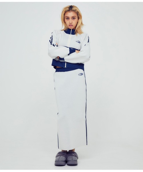 「ANAP」 ジップアップブルゾン FREE ライトグレー レディース_画像3