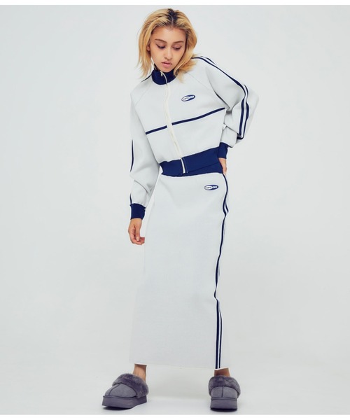 「ANAP」 ジップアップブルゾン FREE ライトグレー レディース_画像5