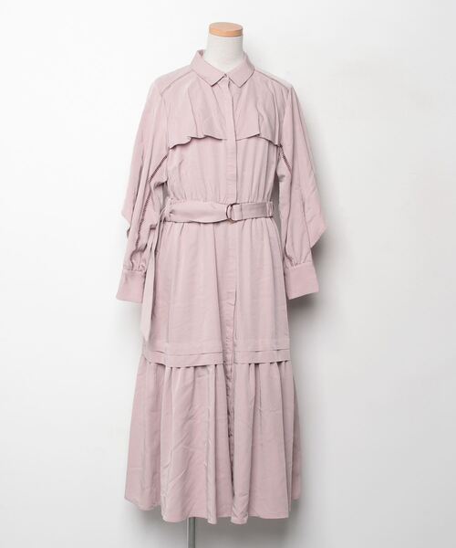 Her lip to シャツワンピース M ピンク レディース : ZOZOTOWN Yahoo