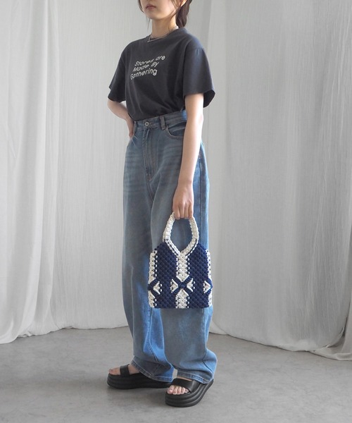 「minia」 フラットサンダル L ブラック レディース_画像3