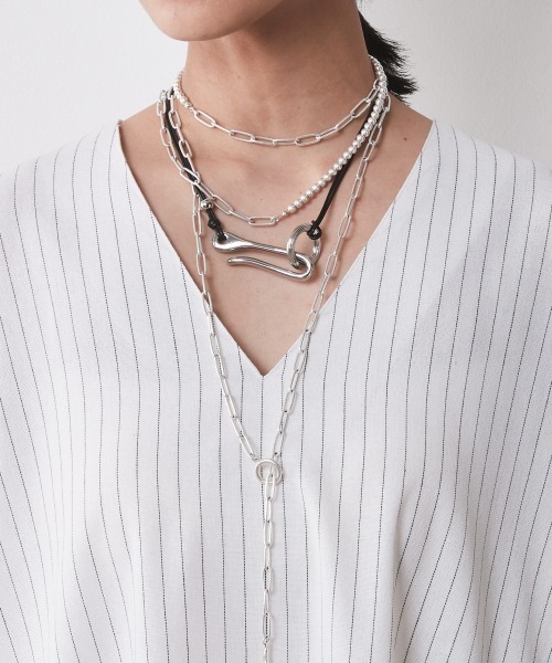「CHIC STYLE」 半袖ワンピース 4L ホワイト レディース_画像3