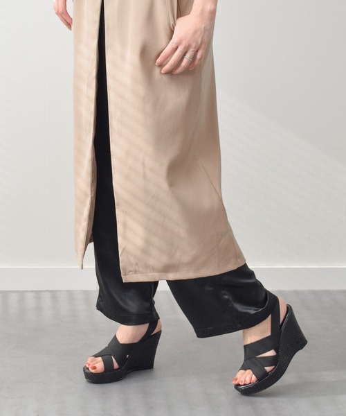 「INTER-CHAUSSURES」 ヒールサンダル 38 シルバー レディース_画像7