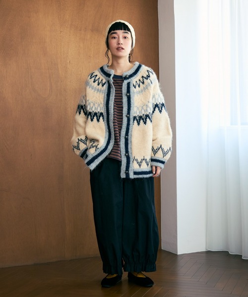 Crisp（クリスプ） ブルゾン アウター ノルディックオーバーニット