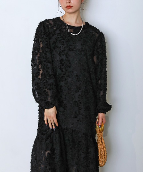 「uora」 半袖ワンピース FREE ベージュ レディース_画像3