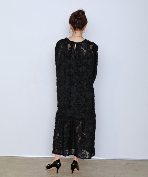 「uora」 半袖ワンピース FREE ベージュ レディース_画像8