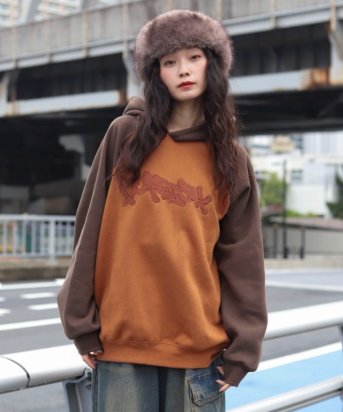 WEGO（ウィゴー） トレーナー スウェット WEGO/ラグランプルパーカー