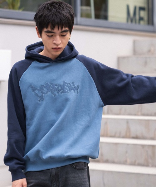 WEGO（ウィゴー） トレーナー スウェット WEGO/ラグランプルパーカー