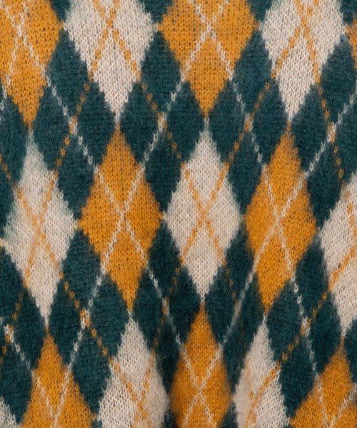 「WEGO」 長袖ニット LARGE グリーン メンズ_画像3