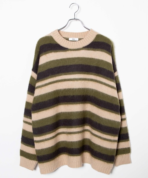 「WEGO」 長袖ニット LARGE グリーン メンズ_画像4