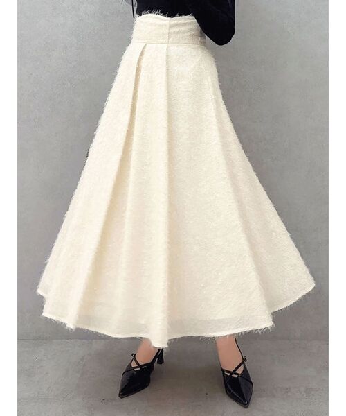 dazzlin（ダズリン） スカート フサフサジャカードフレアスカート