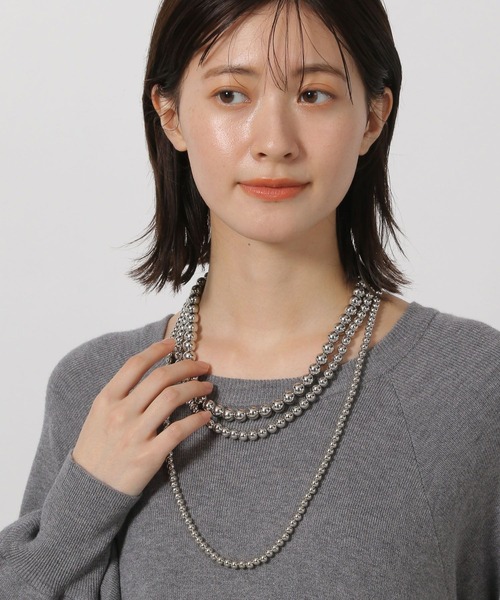 LAKOLE（ラコレ） ネックレス メタルボールネックレス3点セット