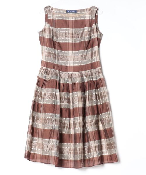 M'S GRACY（エムズグレイシー） ノースリーブワンピース 40 ブラウン