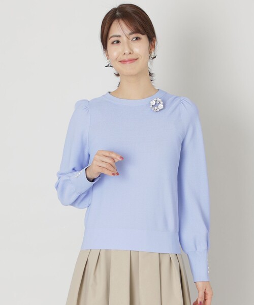 TO BE CHIC（トゥー ビー シック） 長袖ニット 40 ピンク レディース