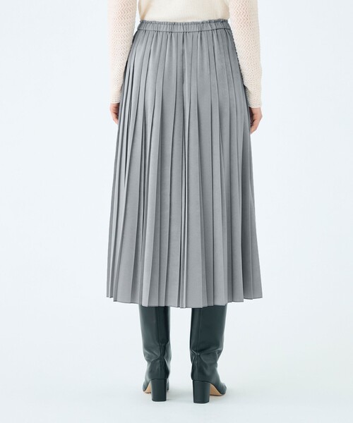 美品✨ バーバリーロンドン ウール トレンチスカート プリーツ 40 グレー BURBERRY LONDON(バーバリーロンドン) ノヴァチェック ラップ スカート