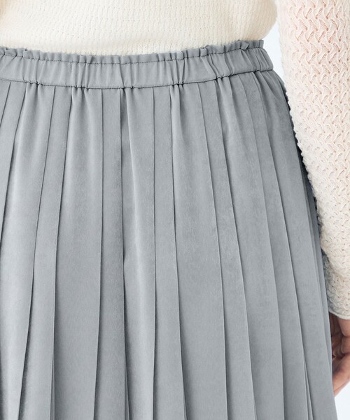Ballsey スエードサテン プリーツスカート スエードサテン プリーツスカート（スカート）｜BALLSEY（ボールジィ