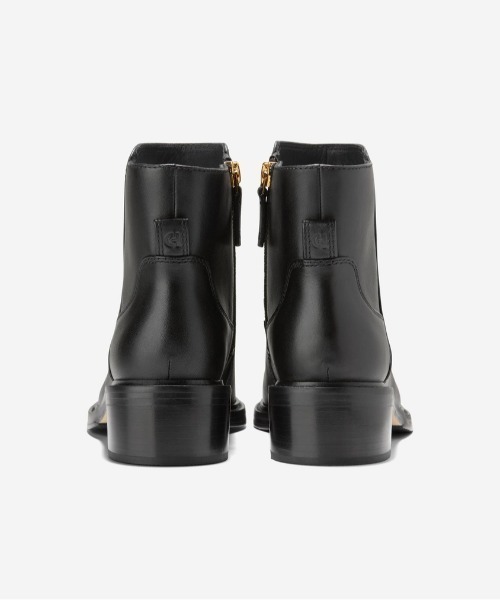 【新品】コールハーン ウォータープルーフ ショートブーツ レインブーツ 黒 COLE HAAN（コールハーン） ブーツ ランドリー ウォータープルーフ