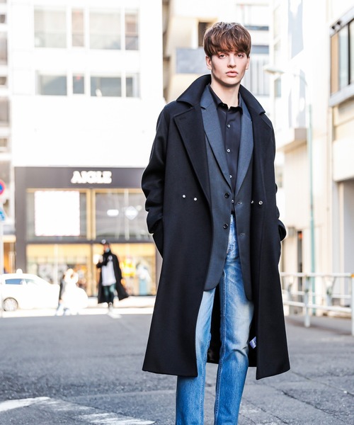 Lui's（ルイス） チェスターコート SMALL ブラック メンズ : ZOZOTOWN