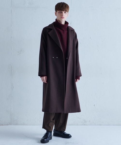 「Lui's」 チェスターコート SMALL ブラック メンズ_画像9