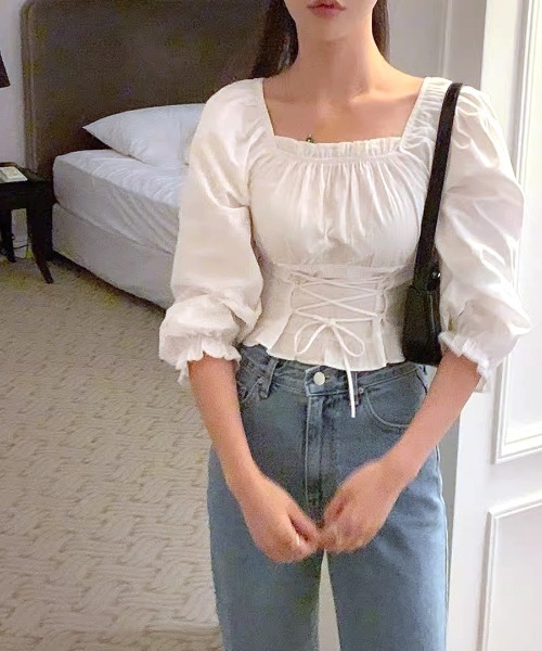 「Riff」 長袖ブラウス FREE ブラック レディース_画像7