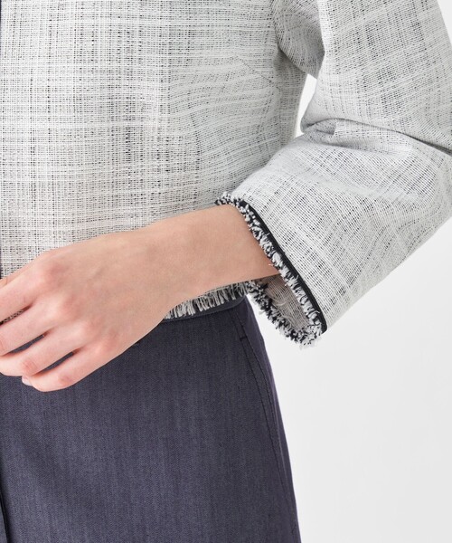 Ballsey（ボールジィ） ノーカラージャケット 36 ネイビー レディース