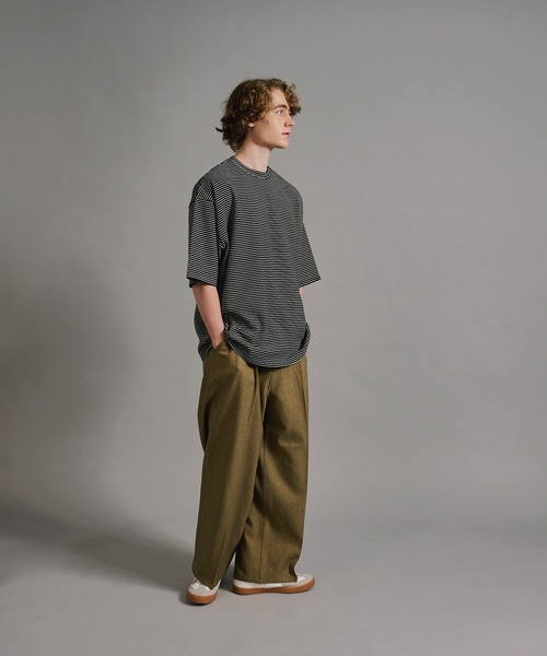 「WETTEMPT」 スラックス SMALL ベージュ メンズ_画像3