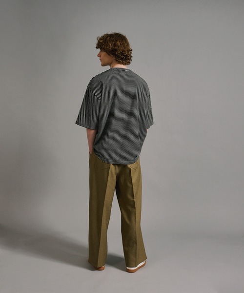 「WETTEMPT」 スラックス SMALL ベージュ メンズ_画像4