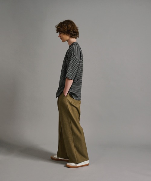 「WETTEMPT」 スラックス SMALL ベージュ メンズ_画像5