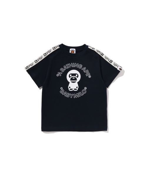 A BATHING APE（アベイシングエイプ） tシャツ BABY MILO LINE TAPE