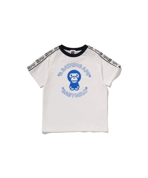 A BATHING APE（アベイシングエイプ） tシャツ BABY MILO LINE TAPE