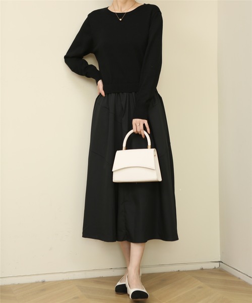 「MAISON DE THERESE」 ドッキングワンピース FREE ブラック レディース_画像7