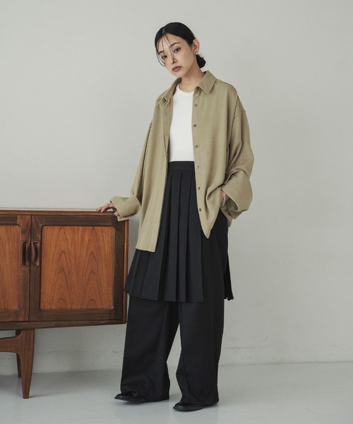 hellam（ヘラム） 長袖シャツ FREE ブラウン レディース : ZOZOTOWN