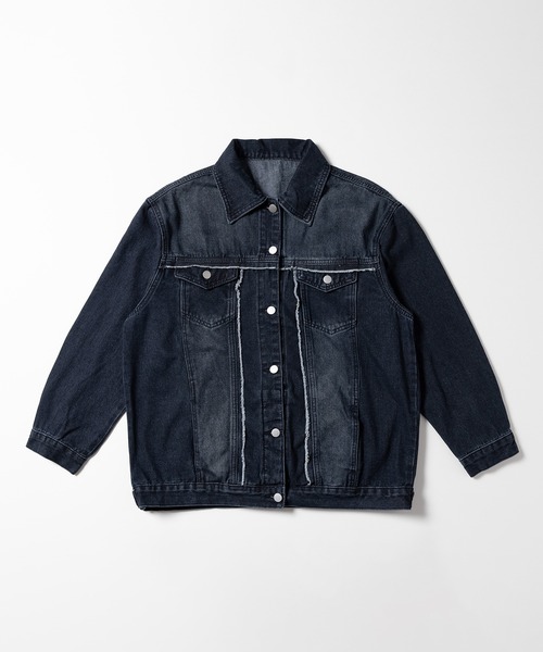 me+em select（ミームセレクト） デニムジャケット FREE ダークブルー