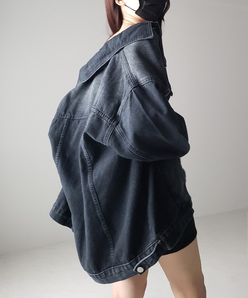 me+em select（ミームセレクト） デニムジャケット FREE ダークブルー