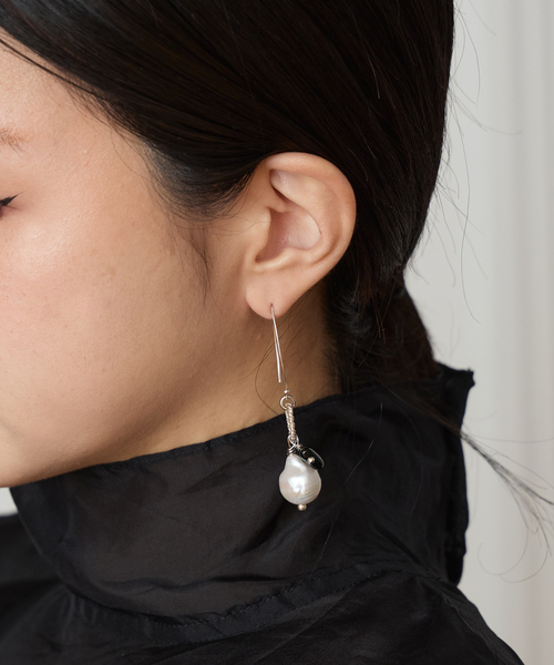 Y.A.Acc ピアス Y.A.Acc/ワイエーアク×LA BOUCLE別注 バロックパール