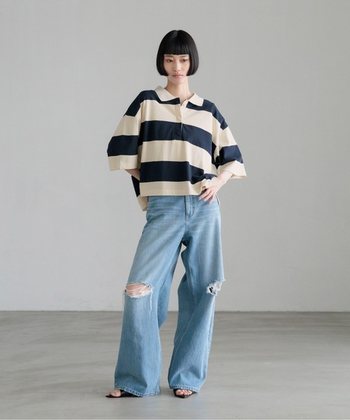 LOWRYS FARM（ローリーズファーム） ワイドパンツ ジーンズ デニム