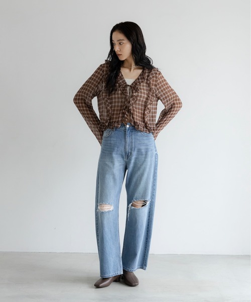 LOWRYS FARM（ローリーズファーム） ワイドパンツ ジーンズ デニム