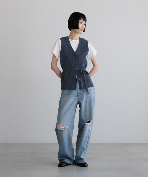 LOWRYS FARM（ローリーズファーム） ワイドパンツ ジーンズ デニム