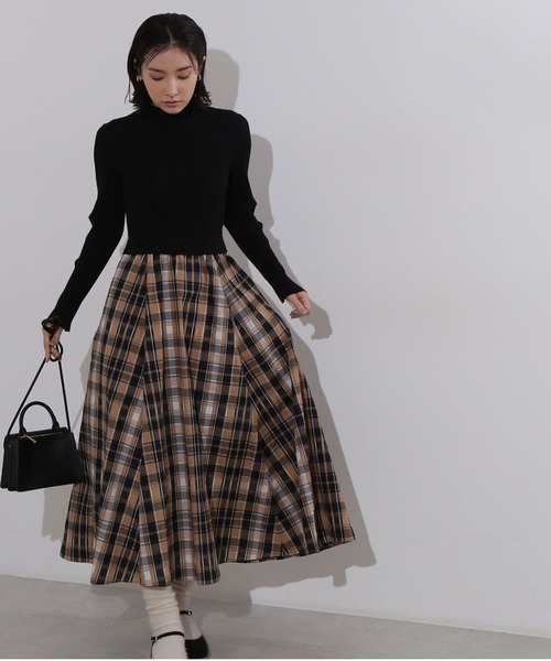 「NATURAL BEAUTY BASIC」 ドッキングワンピース SMALL ブルー系その他6 レディース_画像2