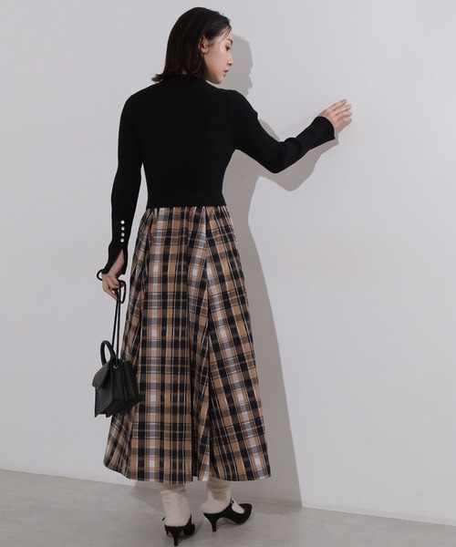 「NATURAL BEAUTY BASIC」 ドッキングワンピース SMALL ブルー系その他6 レディース_画像5