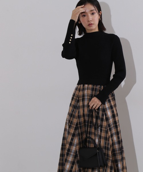 「NATURAL BEAUTY BASIC」 ドッキングワンピース SMALL ブルー系その他6 レディース_画像6