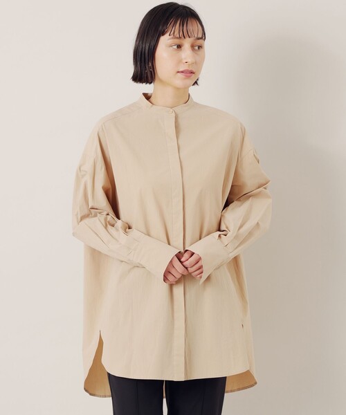 「EPOCA THE SHOP」 長袖ブラウス 38 ブラック レディース_画像3