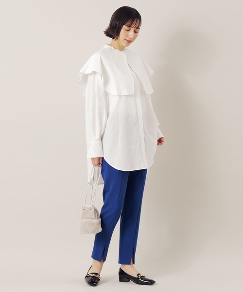「EPOCA THE SHOP」 長袖ブラウス 38 ブラック レディース_画像6