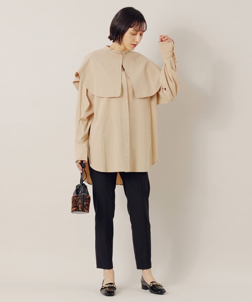 「EPOCA THE SHOP」 長袖ブラウス 38 ブラック レディース_画像7