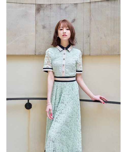 「emiriawiz」 半袖ワンピース MEDIUM パープル レディース_画像4
